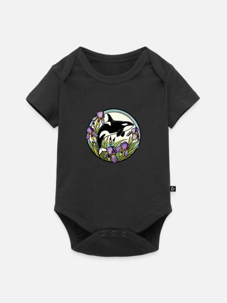 Schwertwal - Baby Premium Kurzarmbody - Schwarz