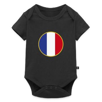 I Love France Elegance Style Design T-Shirt - Baby Premium short-sleeve bodysuit - black - Front