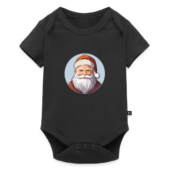 Père Noël - Body à manches courtes Premium Bébé - noir - Devant