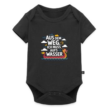 Aus dem Weg, ich muss aufs Wasser - Baby Premium Kurzarmbody - Schwarz - Vorne