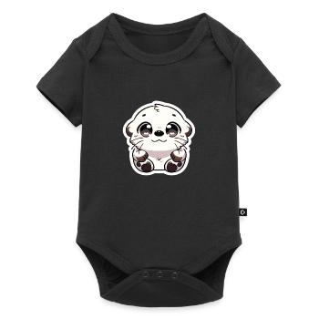 Adorable Otter - Cuddly and Cute - Baby Premium short-sleeve bodysuit - black - Front