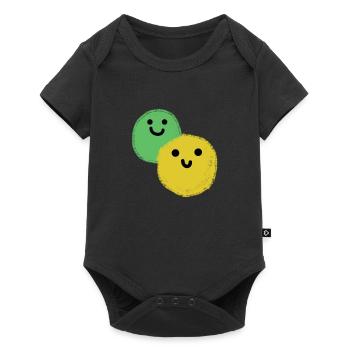 Deux boules - Body à manches courtes Premium Bébé - noir - Devant