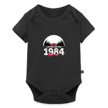 Limitierte Auflage 1984 Klassisches Vinyl - Baby Premium Kurzarmbody - Schwarz - Vorne