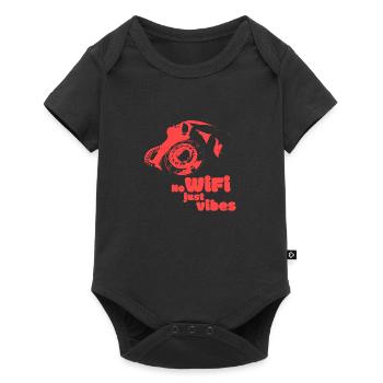 No Wifi, just Vibes - variant red - Baby Premium short-sleeve bodysuit - black - Front