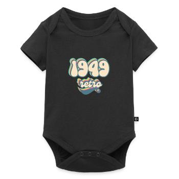 1949 retro idée cadeau - Body à manches courtes Premium Bébé - noir - Devant