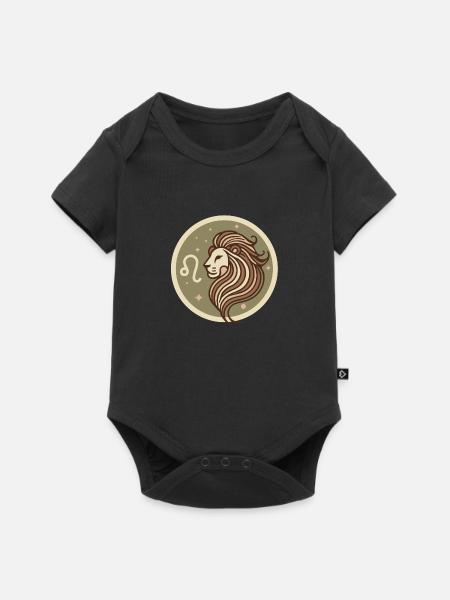 Design "Golden Majesty" - Baby Premium Kurzarmbody - Schwarz