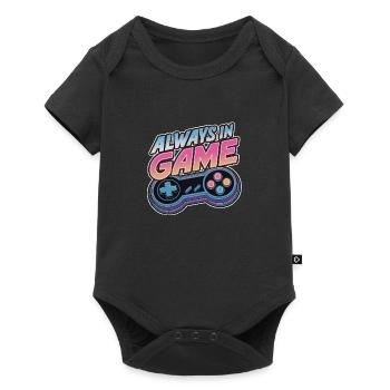 Always in the game - Video game - Gamer - Baby Premium short-sleeve bodysuit - black - Front