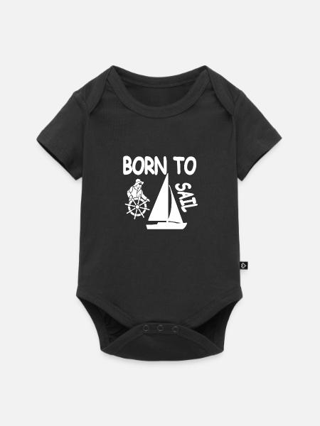 Segeln - Baby Premium Kurzarmbody - Schwarz
