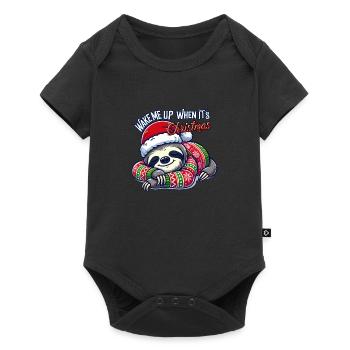Wake Me Up When Its Christmas - Baby Premium short-sleeve bodysuit - black - Front