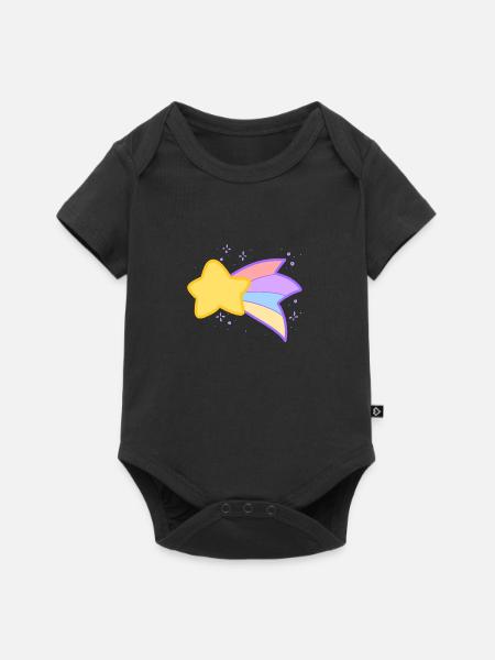 Shooting Star - Baby Premium Kurzarmbody - Schwarz