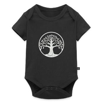 arbre - Body à manches courtes Premium Bébé - noir - Devant