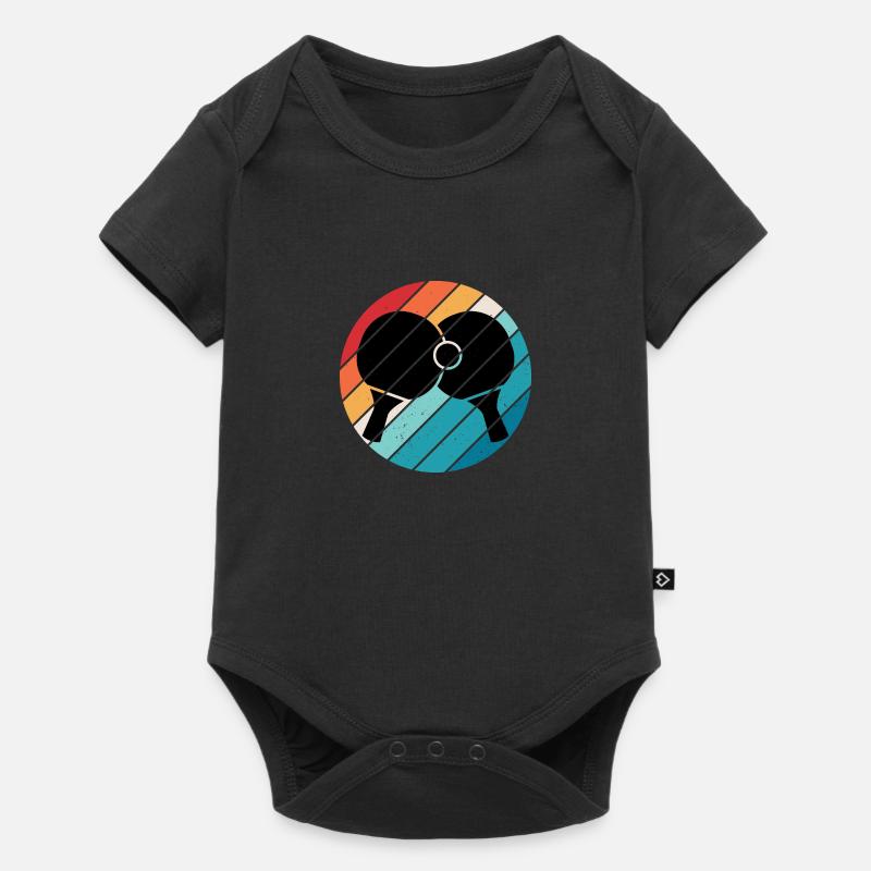 ping pong idée cadeau table de tennis - Body à manches courtes Premium Bébé - noir