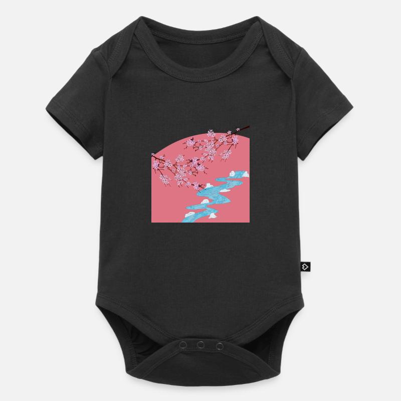 Sakura - Body à manches courtes Premium Bébé - noir
