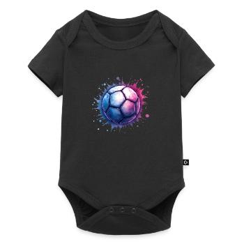 handball geschenkideen - handballer - Baby Premium Kurzarmbody - Schwarz - Vorne