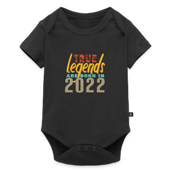 Les vrais légendes sont nés en 2022. Année 2025. - Body à manches courtes Premium Bébé - noir - Devant