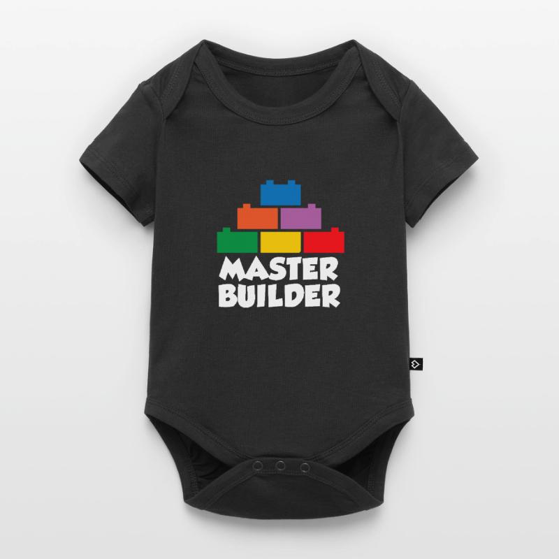 Brick Builder Brick Building Master Builder Baby Premium short-sleeve bodysuit