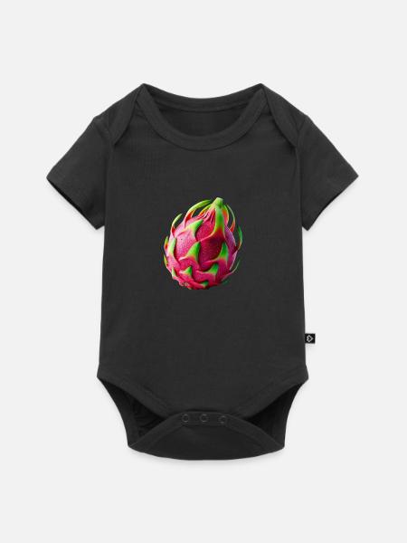 Drachenfrucht – Tropisches Meisterwerk - Baby Premium Kurzarmbody - Schwarz