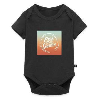 Effort Builds Greatness Quote - Baby Premium short-sleeve bodysuit - black - Front
