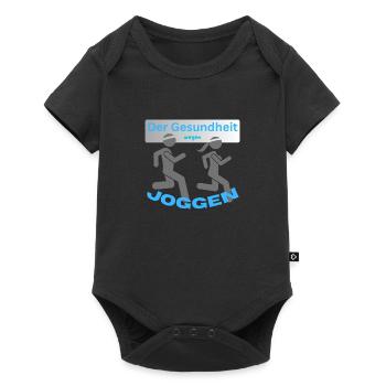 Faire du jogging - Body à manches courtes Premium Bébé - noir - Devant