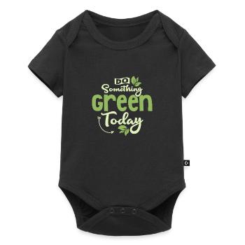 Do Something Green Today Planet Earth Day - Baby Premium short-sleeve bodysuit - black - Front