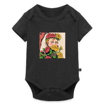 Knight Rose - Baby Premium Kurzarmbody - Schwarz - Vorne
