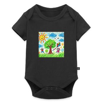 Summer T-Shirt - Baby Premium short-sleeve bodysuit - black - Front