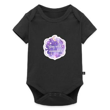 Mystical Moonchild Celestial Boho Astrology - Baby Premium short-sleeve bodysuit - black - Front