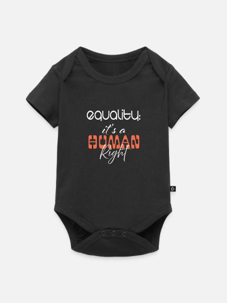 Gleichheit: Es ist ein Menschenrecht - Baby Premium Kurzarmbody - Schwarz