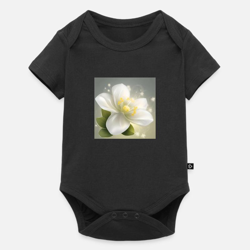 Fleur délicate - Body à manches courtes Premium Bébé - noir