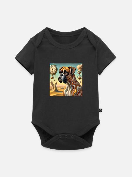 SalvadogDali - Baby Premium Kurzarmbody - Schwarz