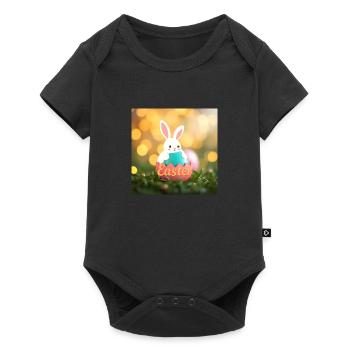 Ein leuchtender Ostertag - Baby Premium Kurzarmbody - Schwarz - Vorne