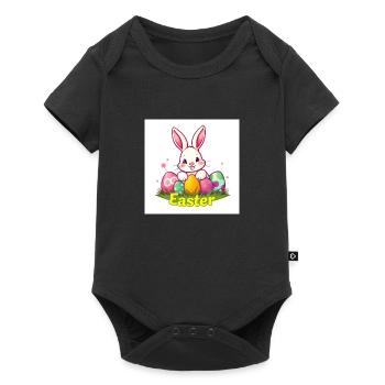 Ei Love Easter! - Baby Premium Kurzarmbody - Schwarz - Vorne