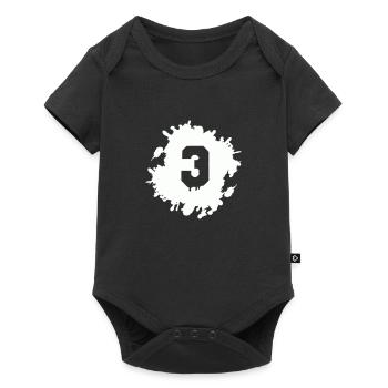 3 blobs - Baby Premium short-sleeve bodysuit - black - Front