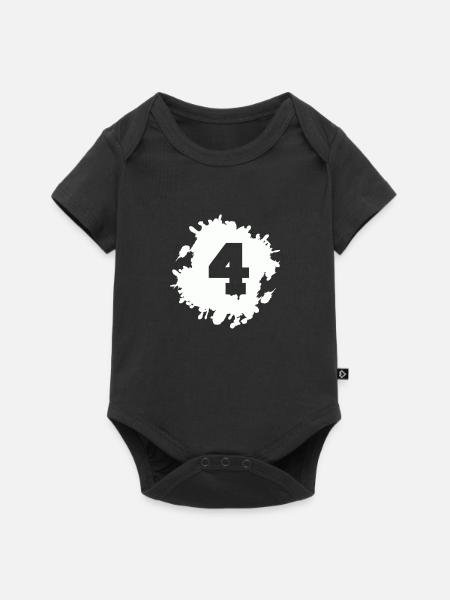 4 klecks - Baby Premium Kurzarmbody - Schwarz