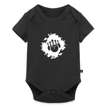 Quilles bowling blob - Body à manches courtes Premium Bébé - noir - Devant