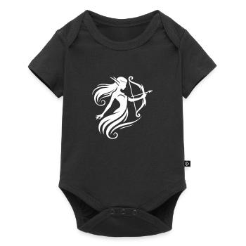 Arc et flèche d’elfe - Body à manches courtes Premium Bébé - noir - Devant