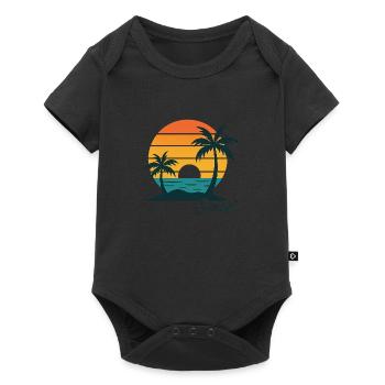 Retro Sunset Escape - Baby Premium short-sleeve bodysuit - black - Front