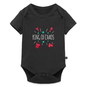 King of Chaos - Baby Premium Kurzarmbody - Schwarz - Vorne