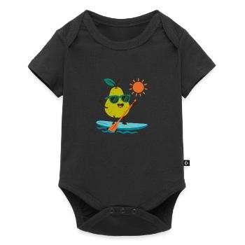 Sporty pear - Baby Premium short-sleeve bodysuit - black - Front