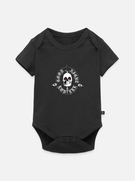 Night Lovell skull - Baby Premium Kurzarmbody - Schwarz