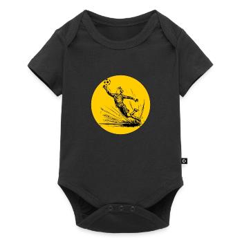 Gardien de but (noir et jaune) - Body à manches courtes Premium Bébé - noir - Devant