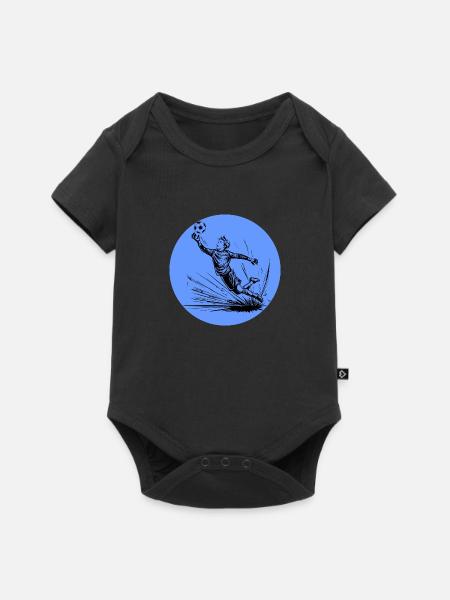 Torwart - Baby Premium Kurzarmbody - Schwarz