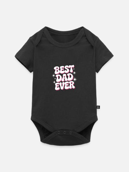 Bester Vater aller Zeiten - Baby Premium Kurzarmbody - Schwarz