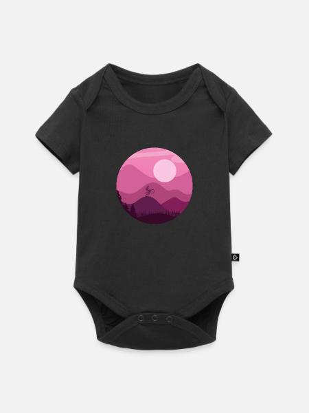 Mountainbiker - Baby Premium Kurzarmbody - Schwarz