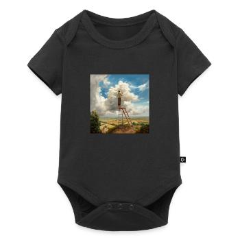Cloud Painter Clouds Ladder Landscape Surreal - Baby Premium short-sleeve bodysuit - black - Front