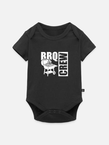 Grill Crew BBq - Baby Premium Kurzarmbody - Schwarz