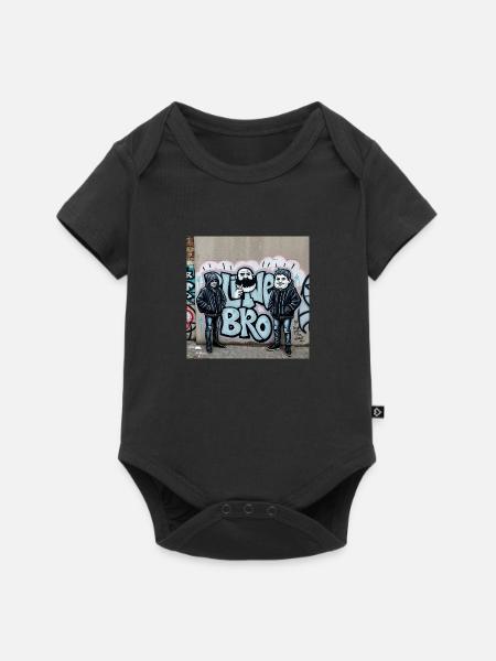 Bro-Shirt - Baby Premium Kurzarmbody - Schwarz