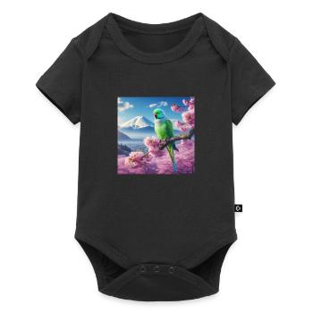 Parrot love - Baby Premium short-sleeve bodysuit - black - Front
