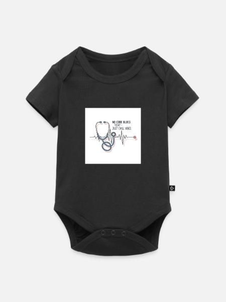 Nurse off Duty - Baby Premium Kurzarmbody - Schwarz