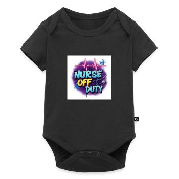 🩺 Infirmière en congé – Lieblingsschirt - Body à manches courtes Premium Bébé - noir - Devant